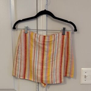 Striped Multicolor Women's Skort